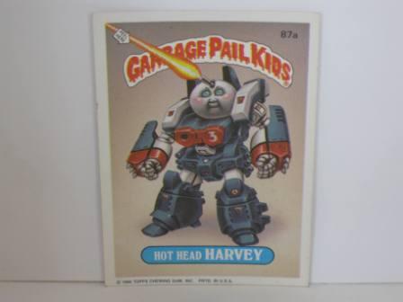 087a Hot Head HARVEY [w/ (C)] 1986 Topps Garbage Pail Kids Card
